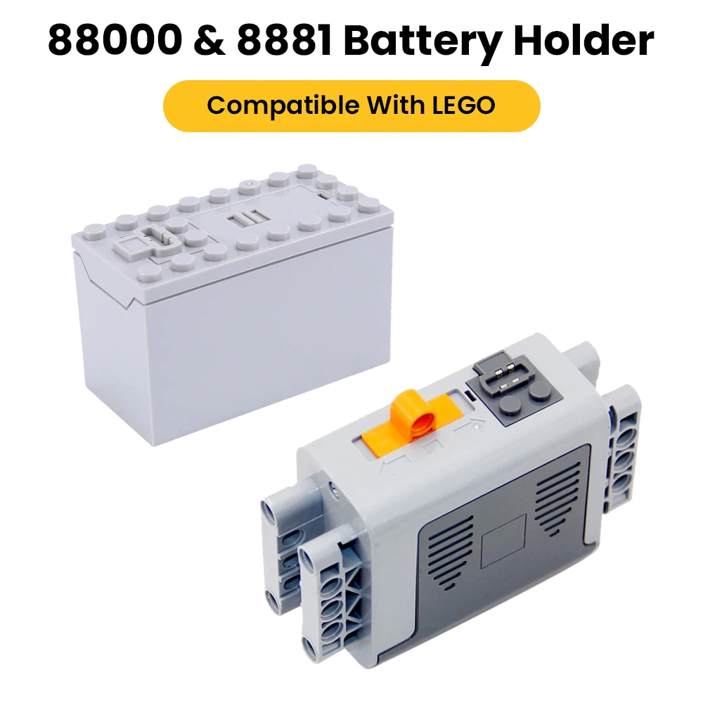 Keyestudio  88000 6 AAA Battery & 8881 9V AA Battery Holder Box Compatible With LEGO  Multi Power Functions Tool Lego Blocks