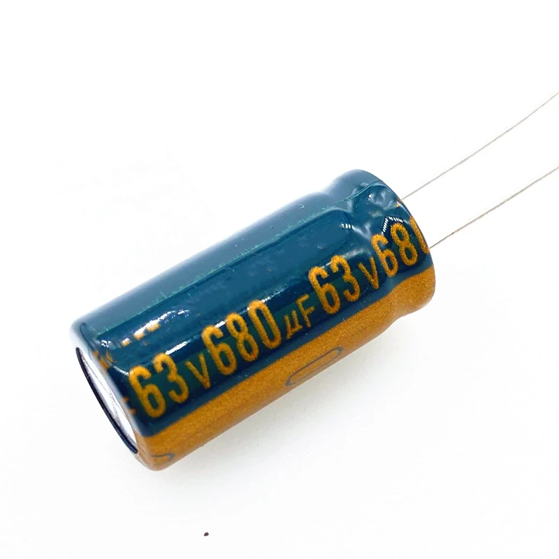 

2pcs/lot high frequency low impedance 63v 680UF aluminum electrolytic capacitor size 13*20 680UF 20%