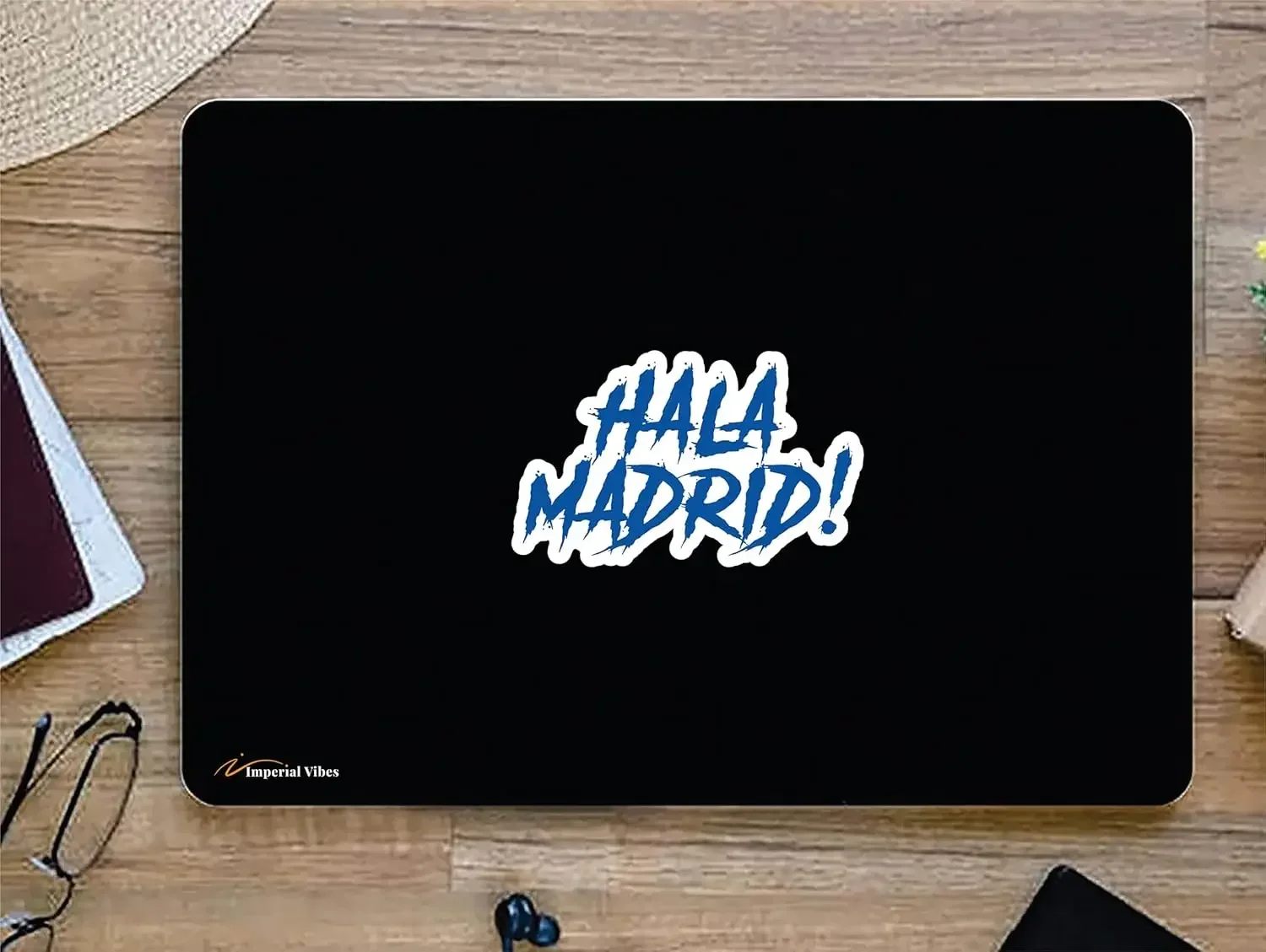 

3 шт. наклеек IMPERIAL VIBES – футбольные наклейки Hala Madrid – водонепроницаемые наклейки для мобильных телефонов и бутылок с водой – съемные наклейки для окон