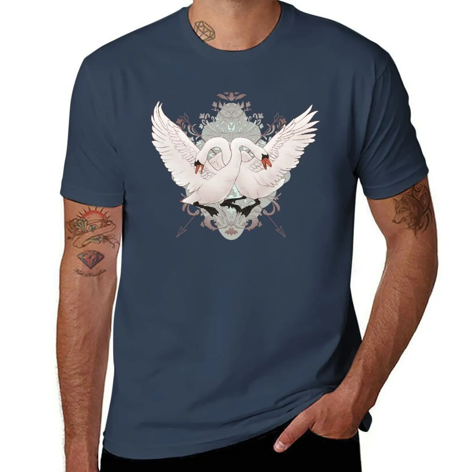 

Warring Swans T-Shirt man t shirt cotton t shirt for man T-Shirt