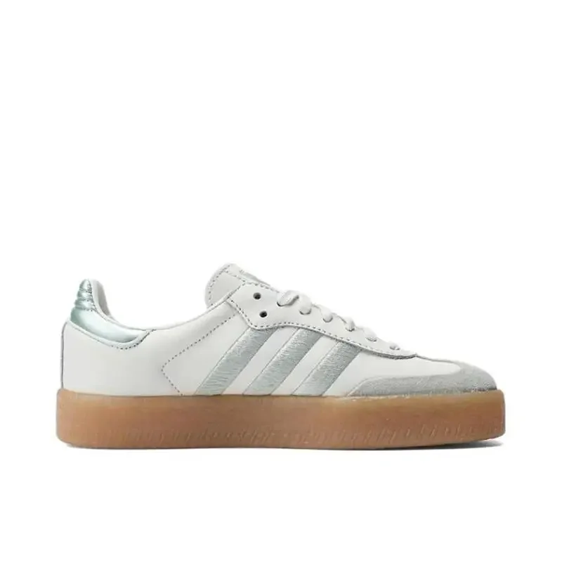 Adidas Originals Samba XLG Men's and Women's Styles Grey T-toe Shoes Board Shoes German Training Shoes