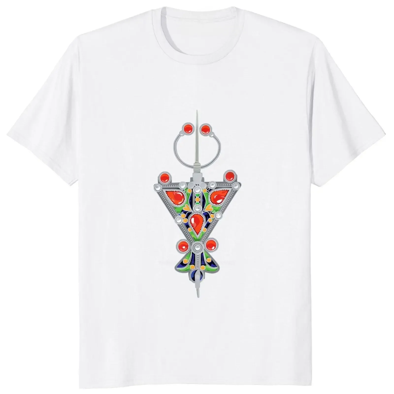 Tops Summer Casual Cotton Unisex T Shirts EU Size Pride Algeria Berber Culture Lovers Tee Kabyle Tafzimth Amazigh T-Shirt 2024 image 2