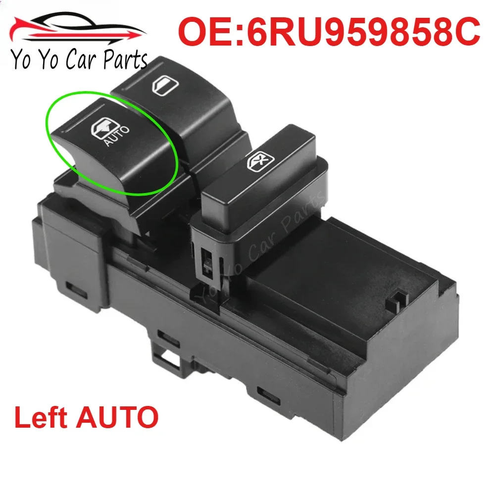 

6RU959858C 10 Pins Left Hand Driver Power Master Window Switch Auto Accessories For 2011- 2022 Volkswagen Polo Derby Vento