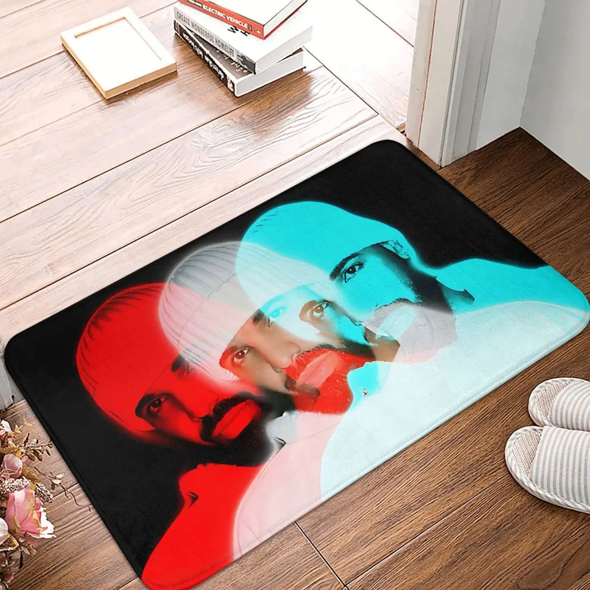 BBL Drake Hip Hop Rapper Kitchen Non-Slip Carpet Triple Drake Bedroom Mat Entrance Door Doormat Floor Decoration Rug