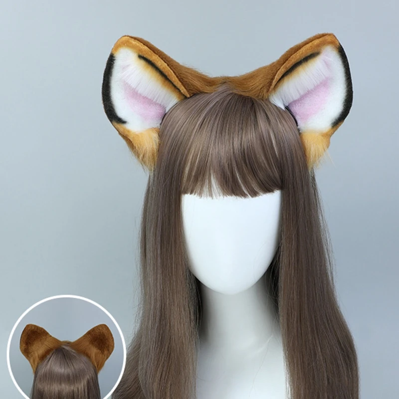 Exquisite Hair Hoop Ears Headband Cosplay Animal Headdress for Holiday