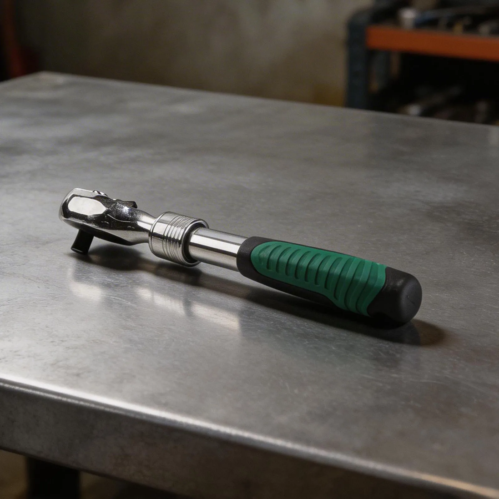 

Торцевой ключ-трещотка с приводом 1/4 дюйма, 72 зубья, выдвижная рукоятка и быстросъемный механизм для эффективного использования в ограниченном пространстве