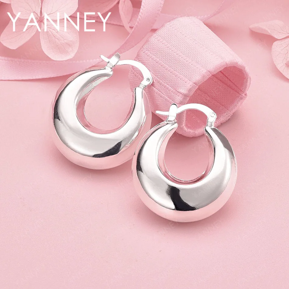 

Роскошные круглые серьги с луной из стерлингового серебра 925 пробы, модные женские свадебные аксессуары, подарки, украшения для вечеринок