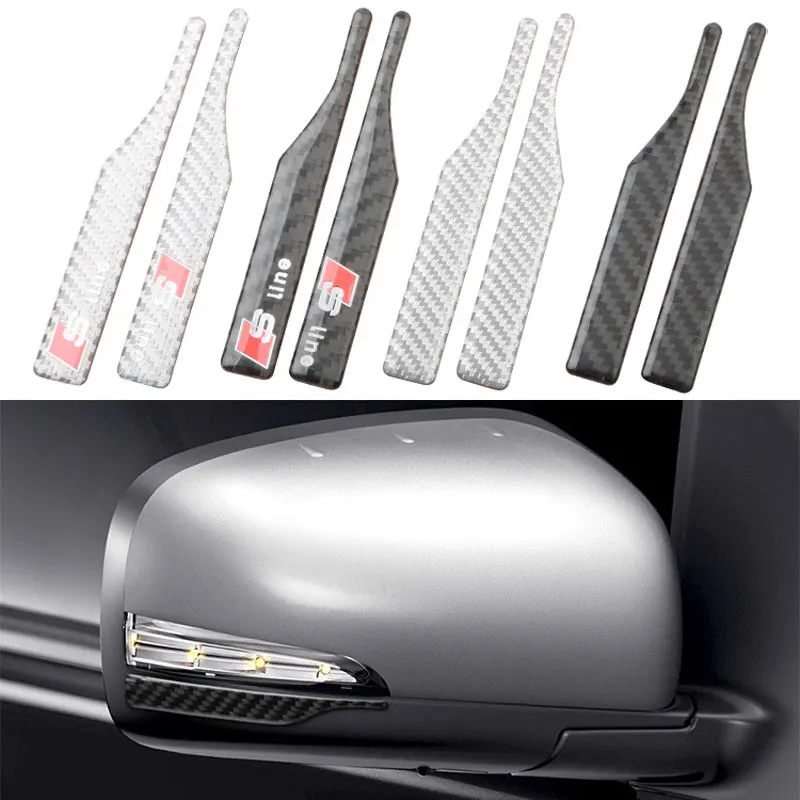 Rearview Mirror Anti-rub Car Exterior For BMW 1 2 3 4 5 7 series X3 X4 X5 X6 Carbon Fiber Strip Protector Anti-collision Sticker