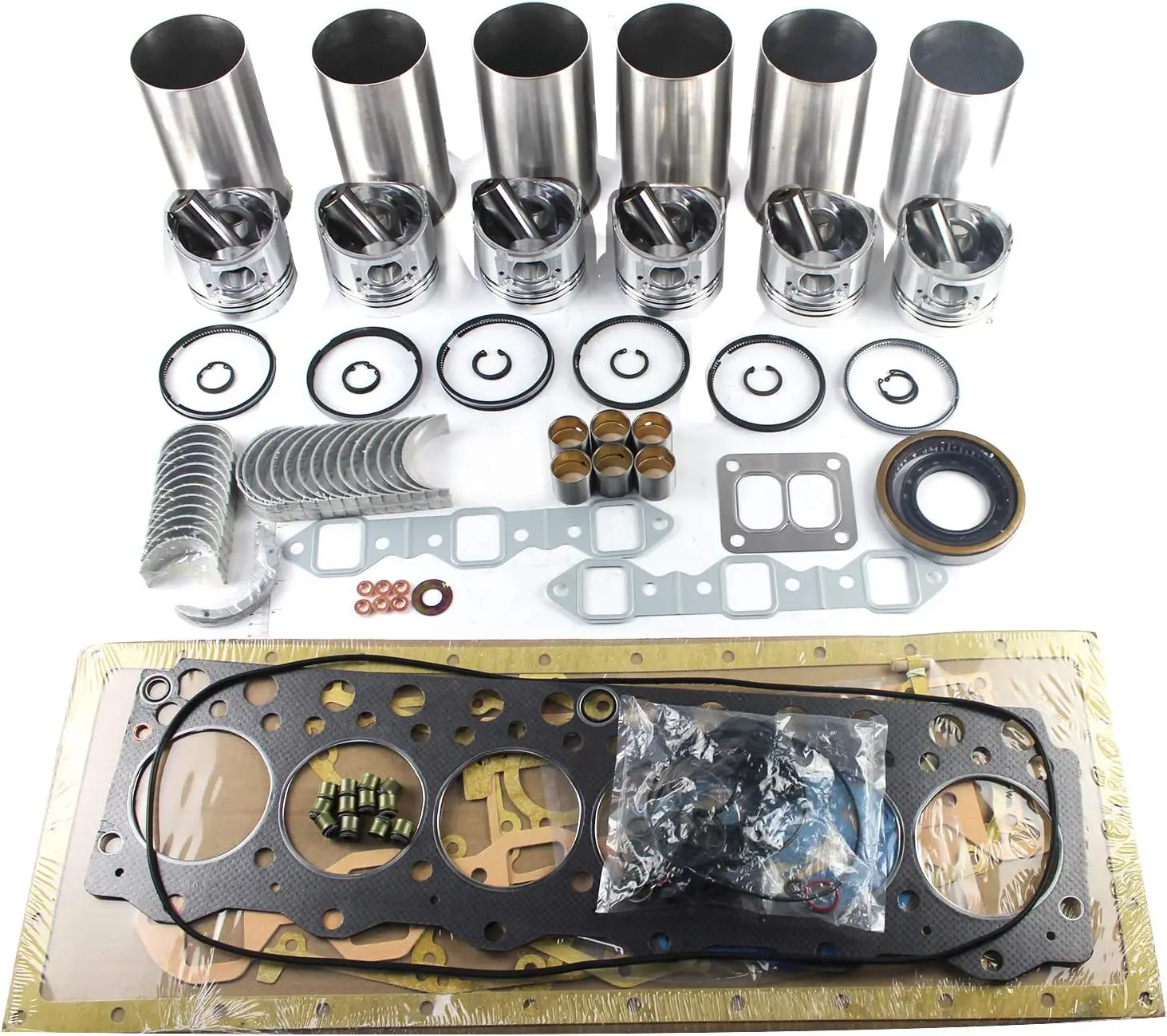 S6D95 6D95L Engine Rebuild Kit  Excavator Parts for Komatsu Yanmar Excavator KOM forklift Tucrk