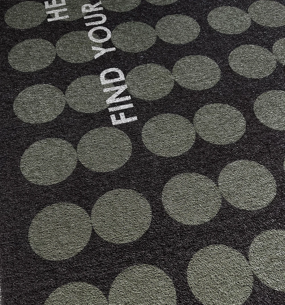 Blackish Green Doormat Dirt Trapper Foot Mat Polka Dot  Rug Non-slip Washable Entrance Hallway Door Mats Easy Clean Carpet Entry