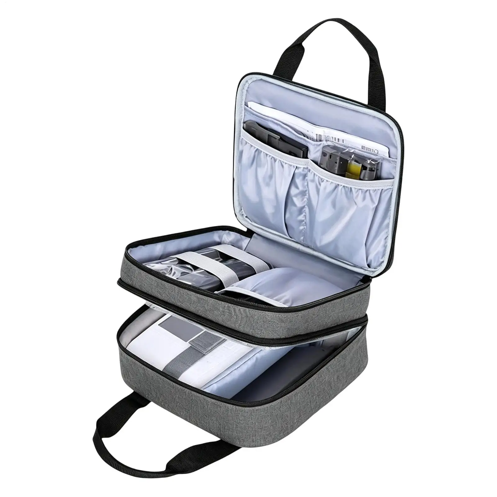 Photo Printer Case Portable Hard Side Opening Multi-pocket Photo Printer Carrying Case for Vacation Holiday Travel Road Trip