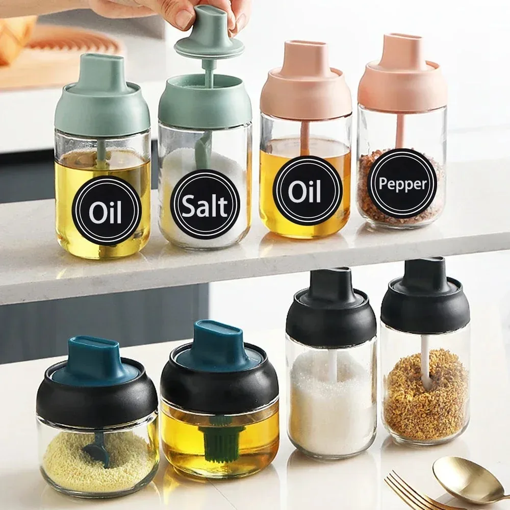 Wholesale Round Blank Waterproof Blackboard Spice Stickers Reusable Kitchen Jar Bottle Food Storage Labels Seasoning Tags