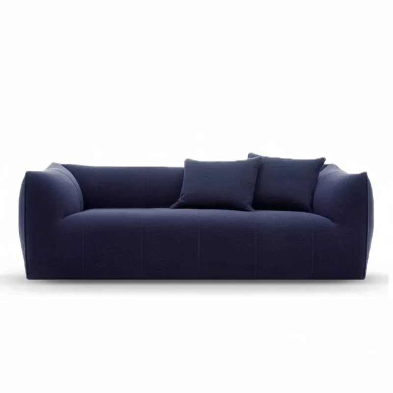 

Nordic designer small petal sofa in retro wabi sandy wind large apartment croissant fabric casual creativity