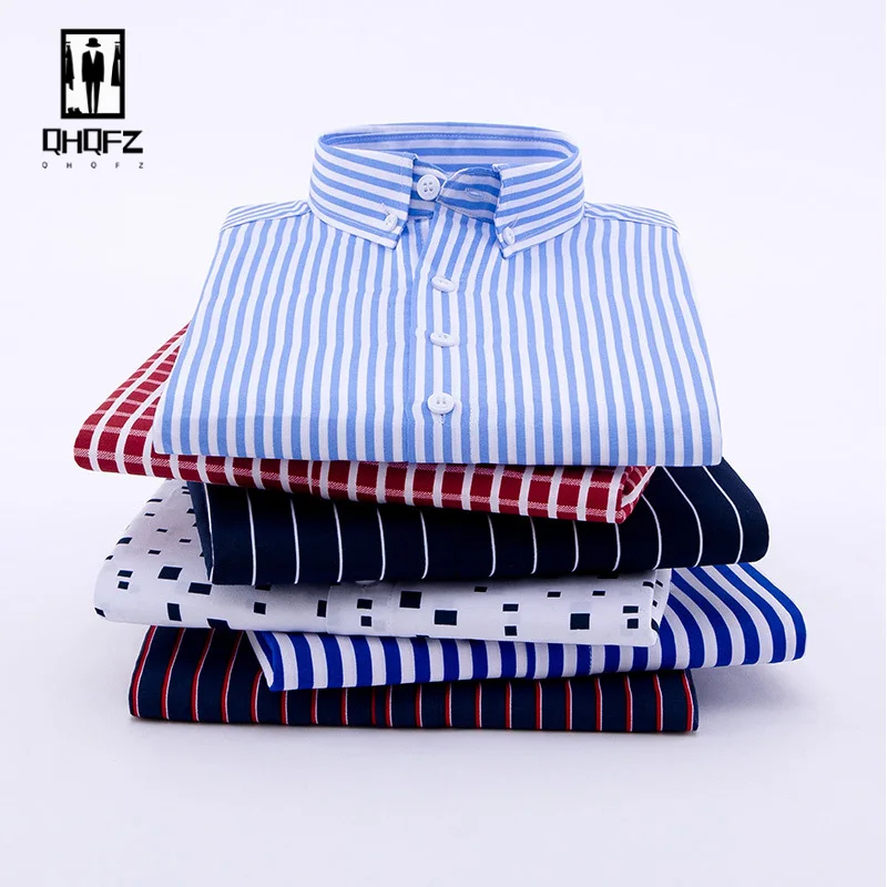 2025 Spring Men's Striped Long Sleeve Shirt Business Casual Fashion Comfortable Non Ironing Four Seasons Versatile Top