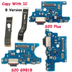 USB Fast Charging Charger Main Motherboard Flex Cable For Samsung S20 Plus Ultra G986B G988B Dock Connector Board Microphone