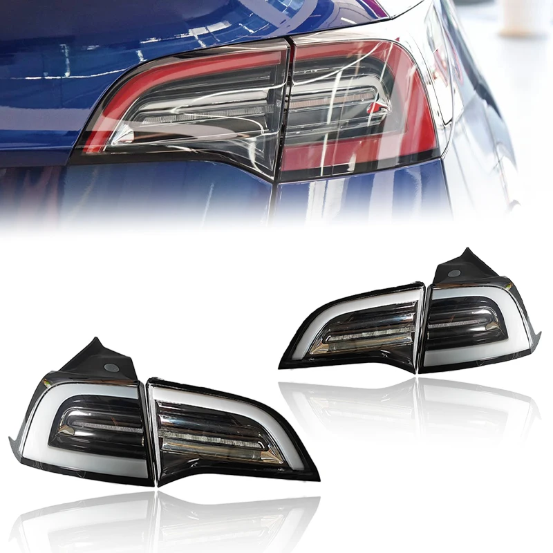 

For Hot Sale Durable Tesla Model 3 Y White Background LED Tail Lights Upgrade Strong