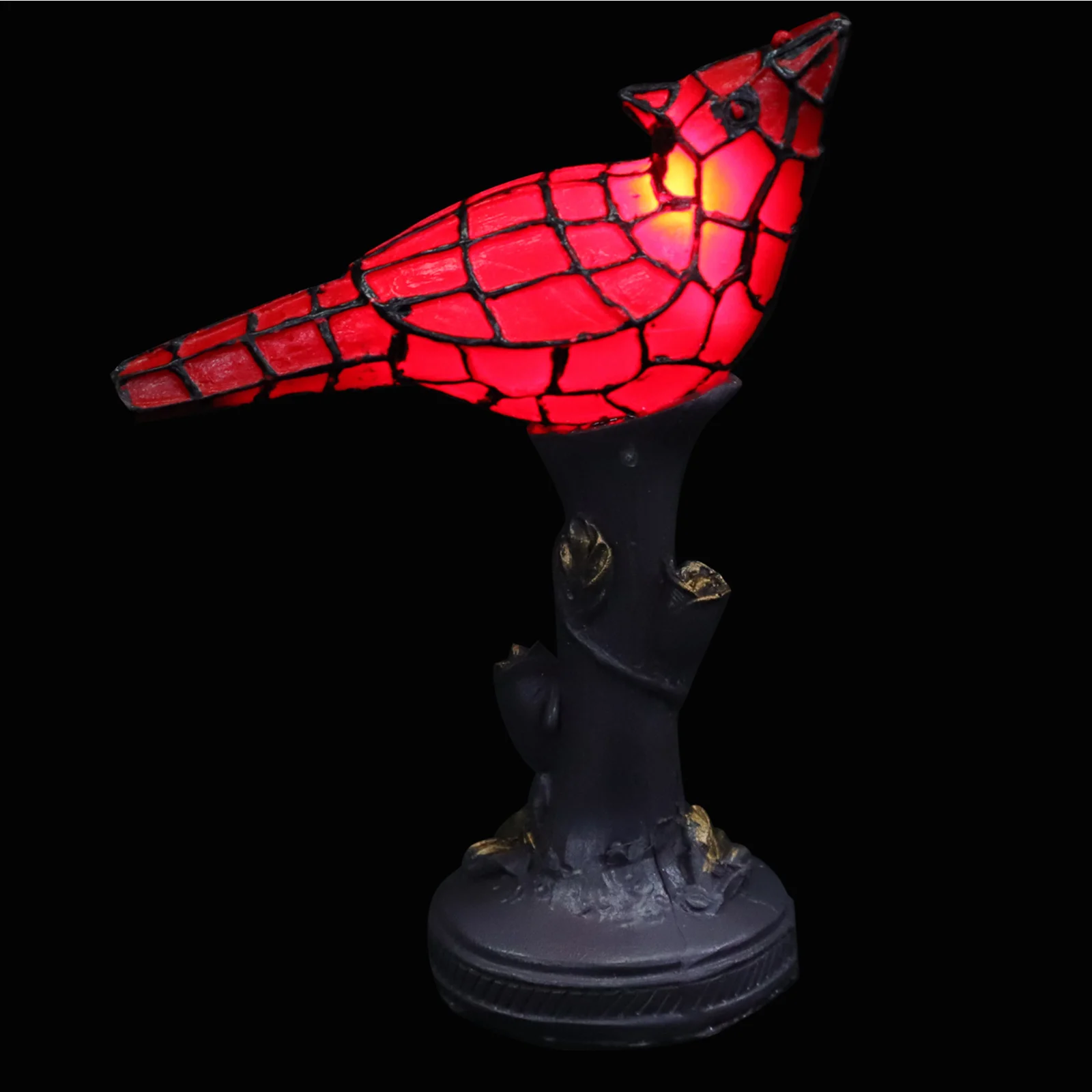 

Red Bird Shaped Table Light Creative Resin Craft Good Quality Material Perfect Using Experience Bird Modeling Light