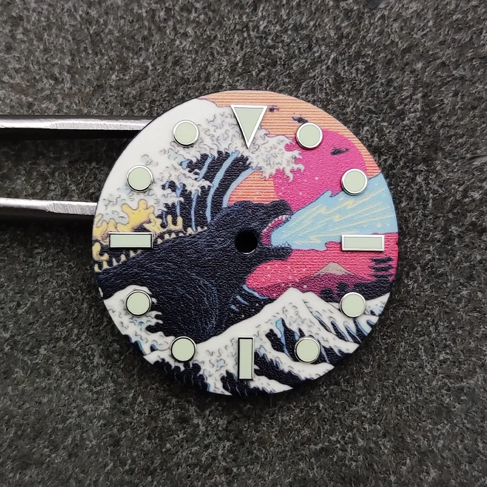 2025 신형 28.5mm 야광 다이얼, 40mm 남성용 명품 비즈니스 시계 교체용 NH35 NH36 4R 기계식 무브먼트 호환