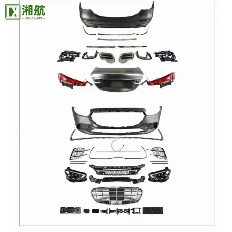 

Подходит для Mercedes-Benz E-Class 213, новая модель Executive AMG Maybach Edition, передний и задний бампер, фары и