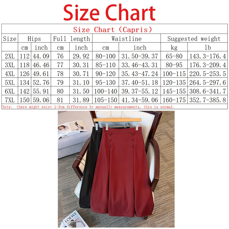 6XL 7XL 100/150kg casual Loose A-line Skirt Extra Large big size women clothing Half Large Wool Half Skirts