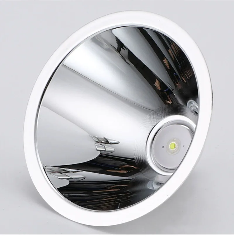 LED Reflector Mine Lamp Portable110mm DC 4.2-5V Flashlight Headlamp Lamp Light T6 Source replacement Cup Aluminum Professional