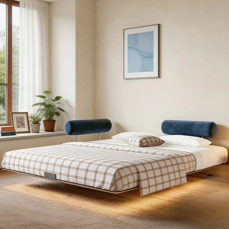 Partition Apartment Beds Floating Cloud Pallet Princess Beds Dopamine Nordic Muebles Para Dormitorio Furniture For Bedroom