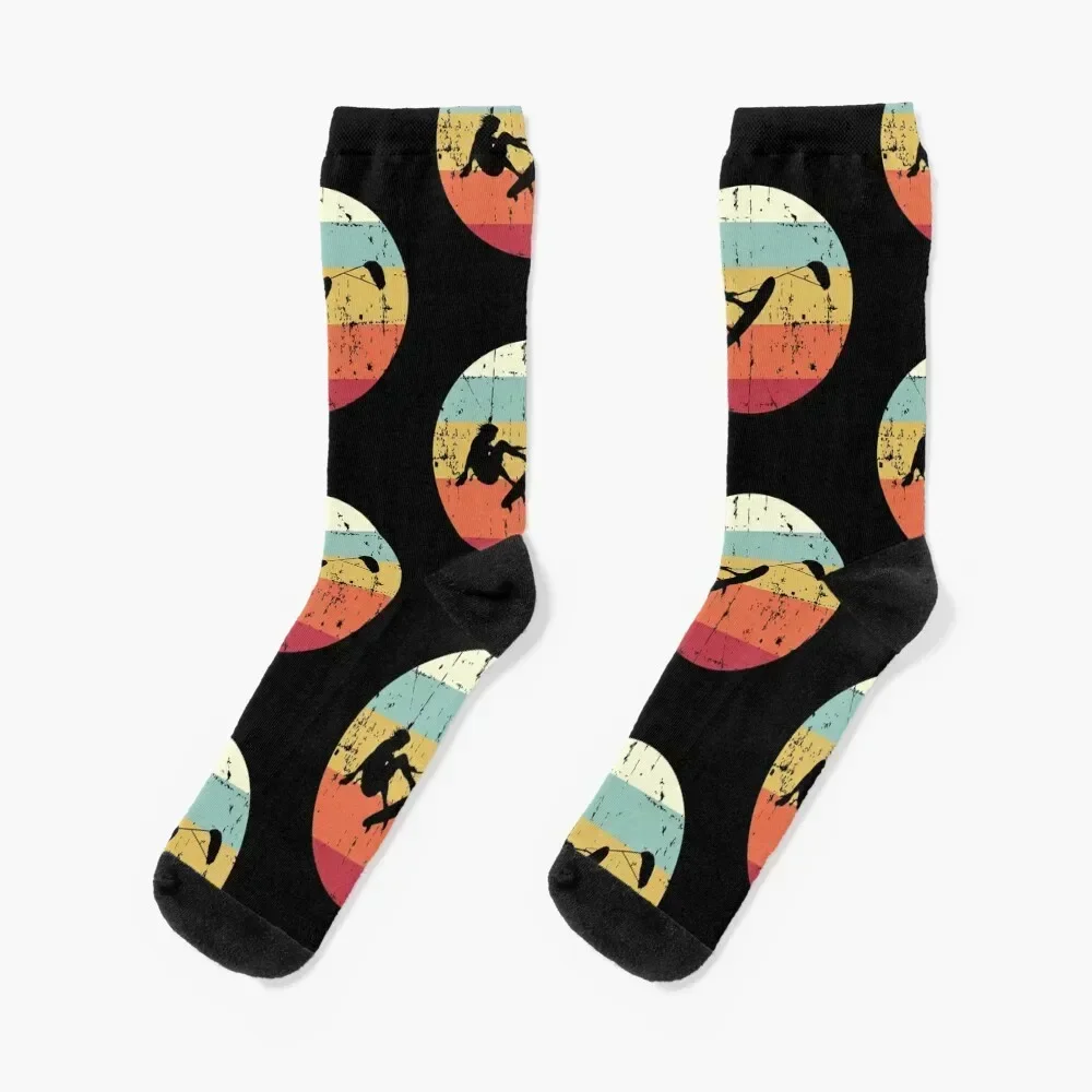

Kitesurfing Vintage Style Retro Sunset for Sport Lover Socks new in's with print christmas gifts ankle Socks Women's Men's