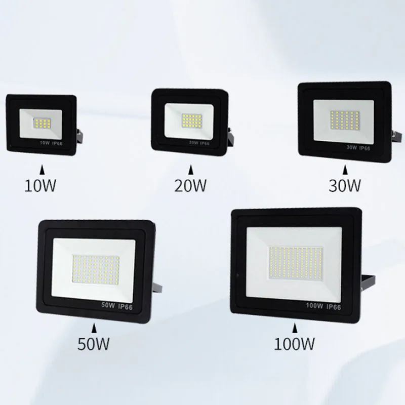 KOOJN 10w 20w 30w 50w 100w High-power Waterproof Floodlight Courtyard Light LED Floodlight Small Apple Outdoor Courtyard Light