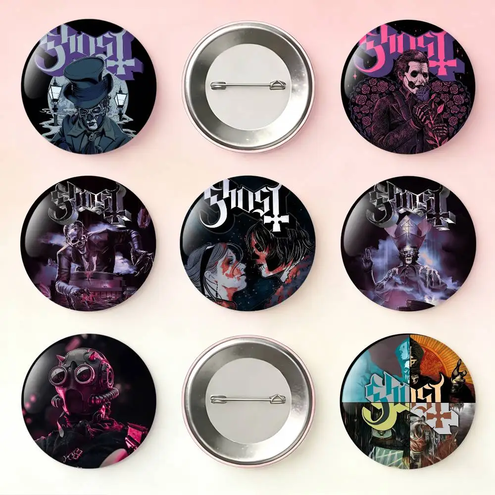 

G-Ghost bc Nameless Ghoul Badges 25 32 44 58 75 mm Round Fans Collect Friends Gifts Brooch Souvenir