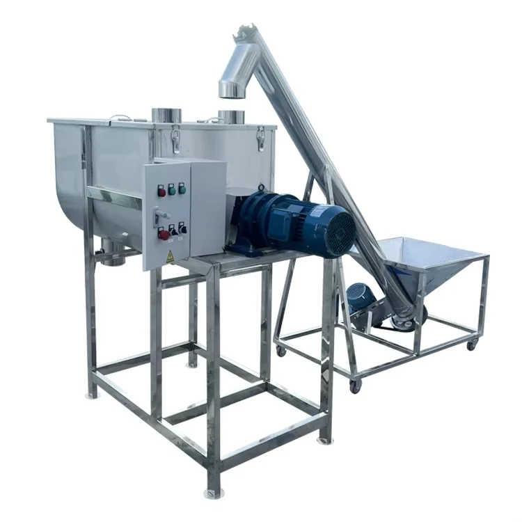Stainless Steel Horizontal 500l  100kg 500kg 1 Ton Capacity Powder Ribbon Mixer Machine