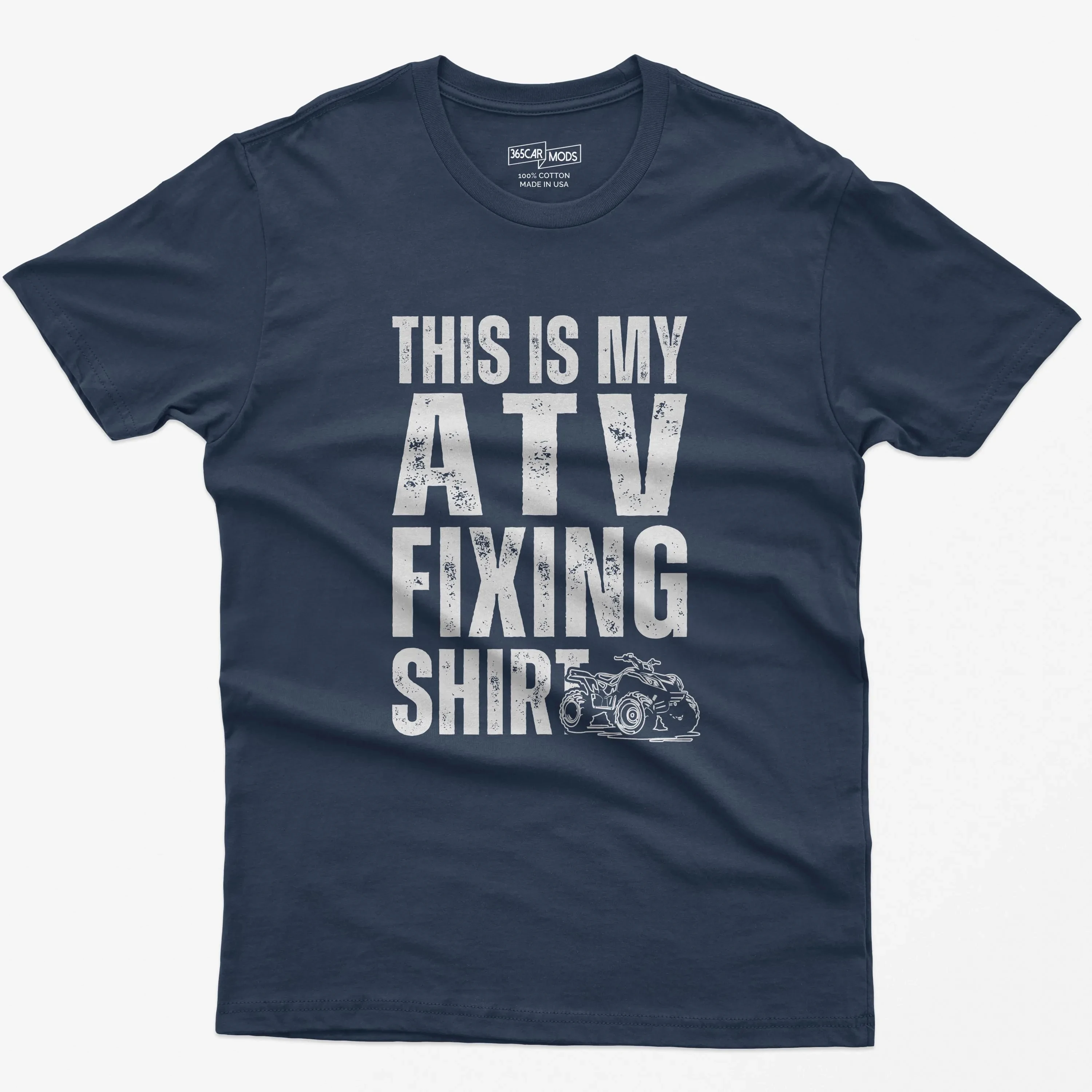 Summer Casual Stylish Relaxed and Comfortable ATV Maintenance Shirt, Funny Four-wheel Rider T-shirt, Four-wheel Gift