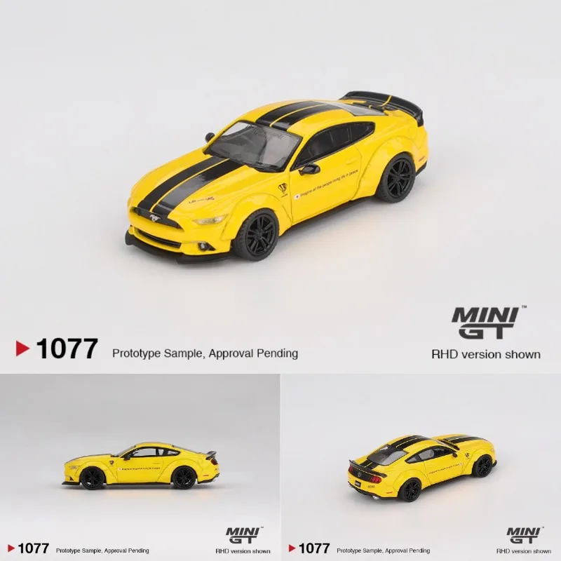 Diecast MINIGT 1:64 Scale Ford Mustang Widebody Alloy Car Model