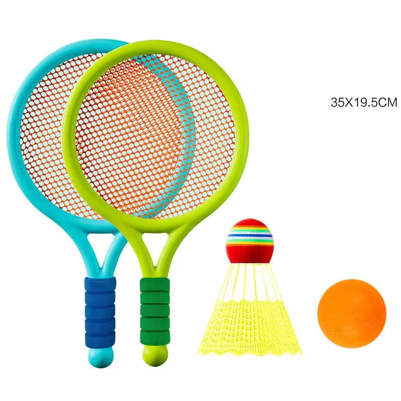 Racchetta da Tennis per bambini racchetta da Tennis per il tempo libero giocattoli sportivi all'aperto racchetta da Badminton Set di giocattoli sportivi interattivi per l'asilo