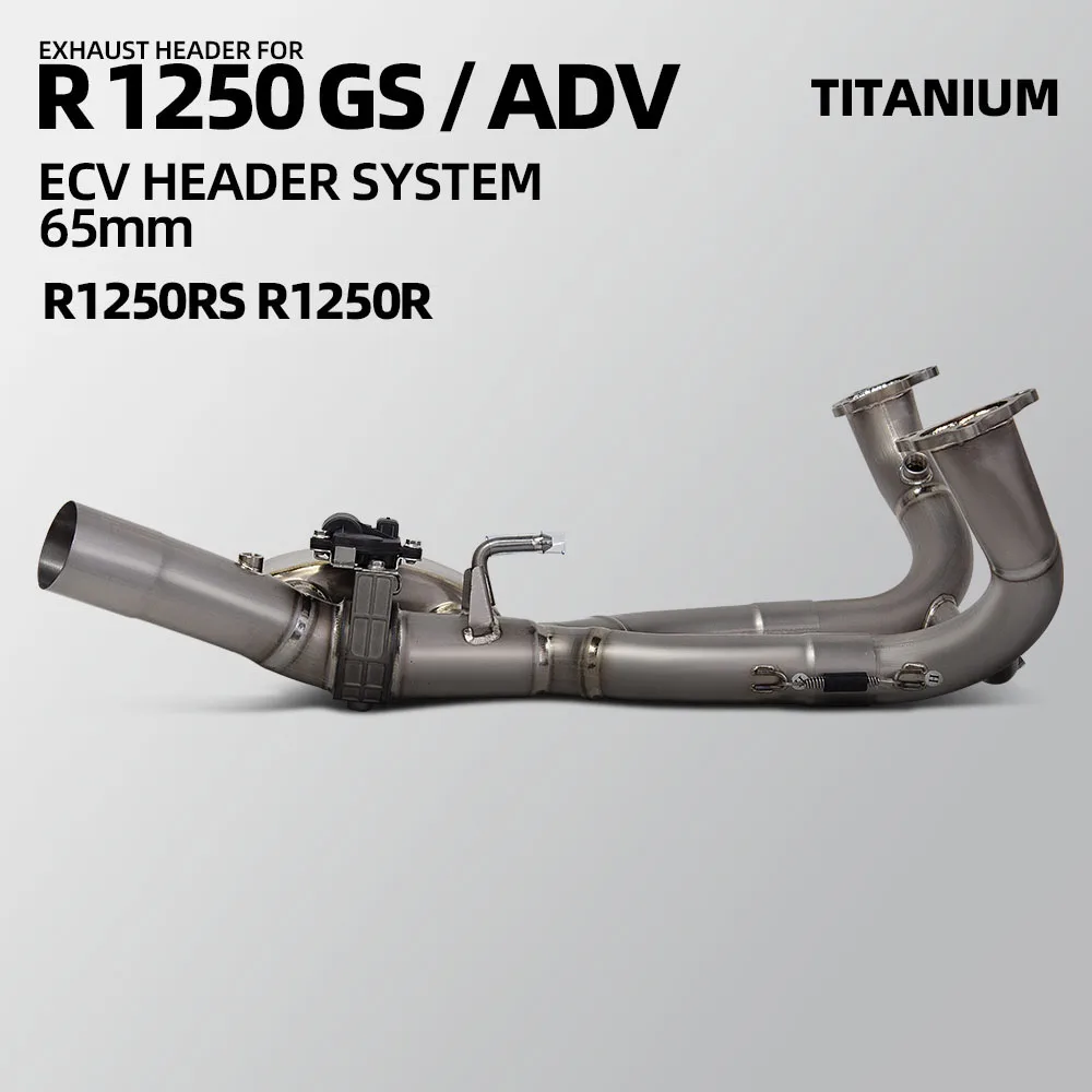 

For BMW ADV R1250R R1250GS R1250RS Motorcycle Exhaust Manifold Titanium Alloy Front Pipe Compatible Original Escape Muffler Line