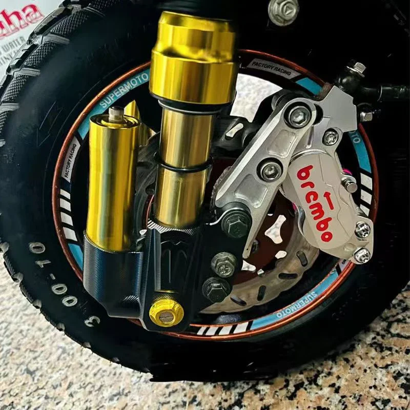 Motorrad inländischen CNC große abalone bremse elektrische fahrzeug kleine kalb scheibenbremssattel vier kolben änderung