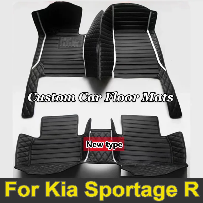 

Автомобильные коврики для Kia Sportage R 2011 2012 2013 2014 2015 2016 2017, пользовательские автомобильные подушечки для ног, ковер, аксессуары для интерьера