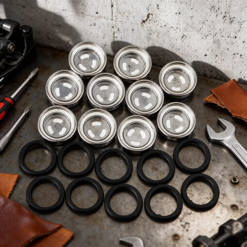 Vitre d'observation de frein pour moto et VTT, 10 pièces, fenêtre d'observation du maître-cylindre, joint torique durable, accessoires de système de freinage