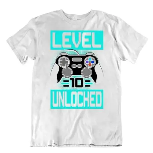 Gamer T-SHIRT Level Unloched TEE Gamble SHIRT Gift