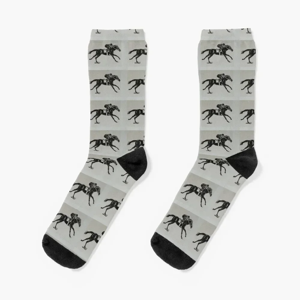 C2021 Steve Yellowbear Fine Art FULL STRIDE RACEHORSE Socks Heating sock warm winter Mens Socks Women's