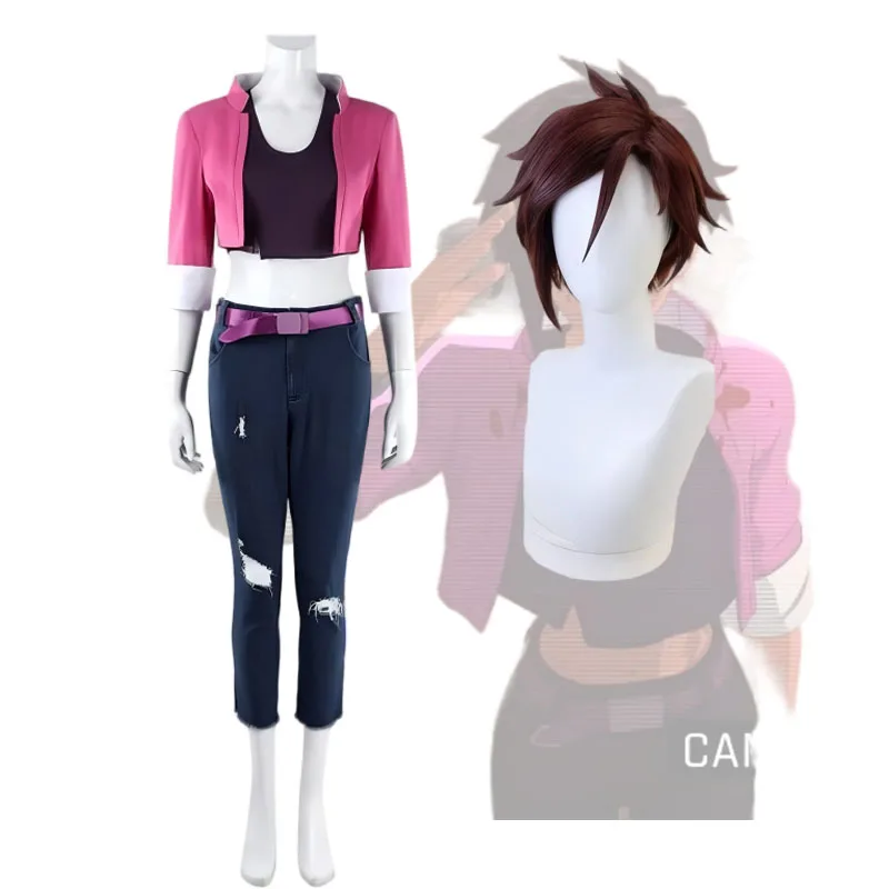 

Games Dispatch Invisigal Cosplay Costume Superhero Courtney Everyday Clothing Carnival Party Role-playing With Wigs Invisigal's