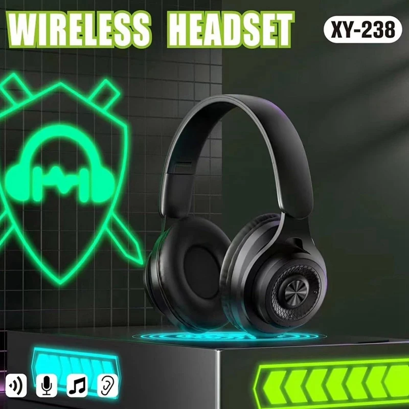 Am Kopf montiertes Bluetooth-Headset, kabelloses Headset für Sport- und Outdoor-Aktivitäten mit aktiver Geräuschunterdrückung, langlebig