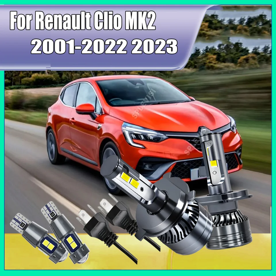 

Pair Car Products H4 LED Canbus Light 36000LM Bulbs Lamp Headlight Led For Renault Clio MK2 2001 2002 2003 2004 2005 2006-2023