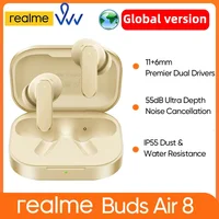 Realme Buds Air 7 TWS auricular 52dB cancelación de ruido 52 horas de duración de la batería 12,4mm controlador de graves LHDC 5,0 Bluetooth 5,4 IP55