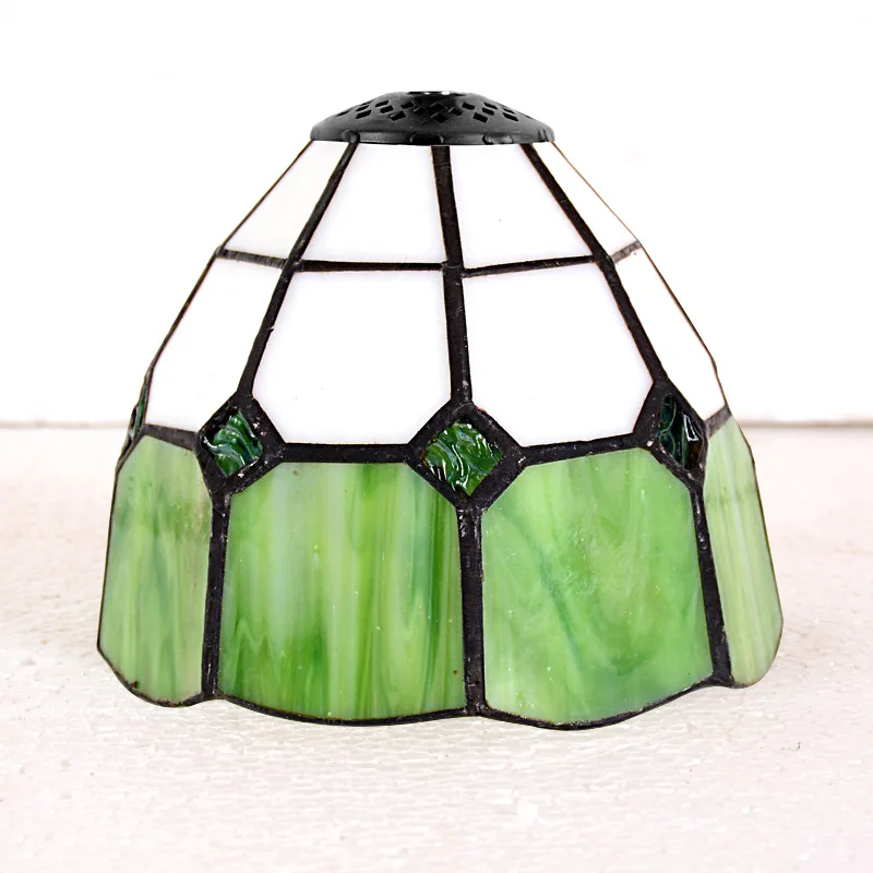 

Tiffany Stained Glass Lampshade for E27 Holder Table Lamp Pendant Lights Ceiling Lighting Wall Sconce Fixtures Only Lampshade