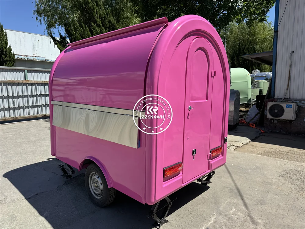 Мобильный продовольственный грузовик, кофейня, оригинальный прицеп для быстрой еды, стандартная тележка для пиццы с полным кухонным оборудованием