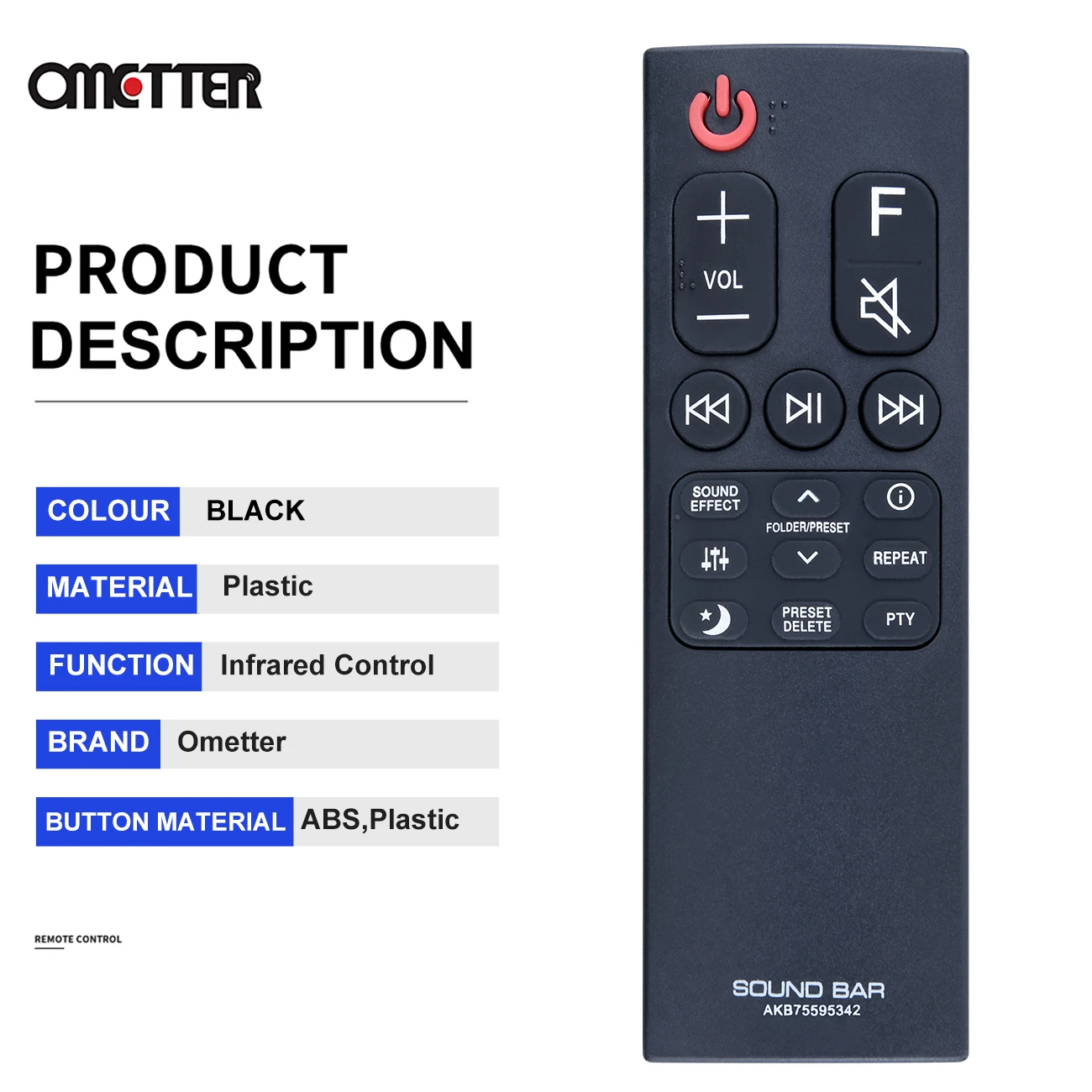 Ajuste de controle remoto para Soundbar, AKB75595342, SP2, PL5, SN6Y, SL6Y, SL6YF, SL5Y, SL7Y