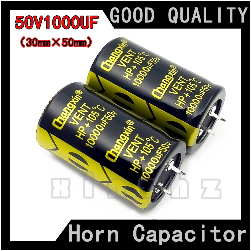 Horn Capacitor 50V 1000UF New Original Audio Amplifier Audio Dual Electric Capacitor Specification 30mm × 50mm