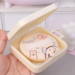 1 Set Breathable Powder Puff Storage Empty Box Portable Moisture-proof Thickened Air Cushion Puff Storage Square Box Makeup Case