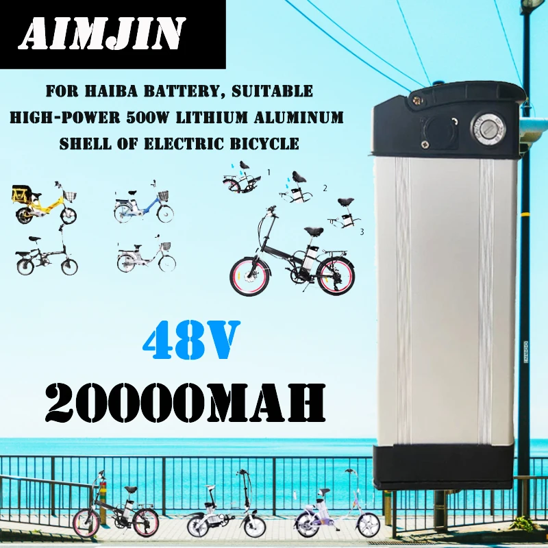 HaiBa 48V Ebike Battery Pack 20Ah  For Shengmilo MX20 Folding Fat Tire Snow Bike Electric Bicycle