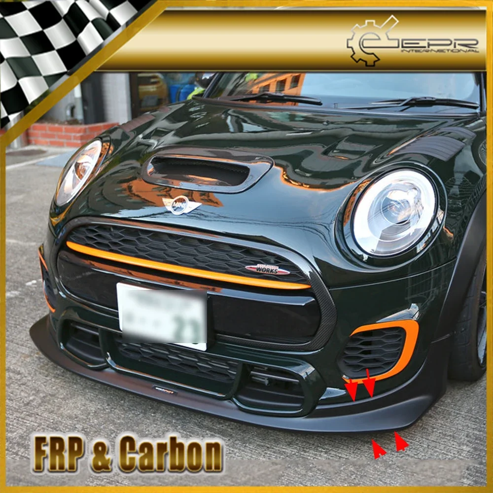 FRP Front Bumper Lip Trim For F56 Mini Cooper S DAG Style Glass Fiber Front Lip (JCW front bumper Only)